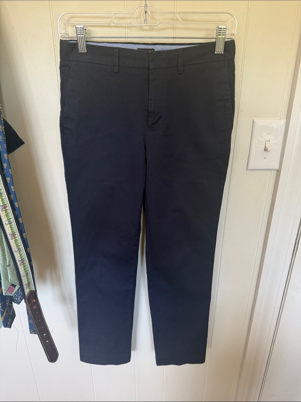 Boys, navy blue crew cuts, Thompson suit, size 12 jacket and pants